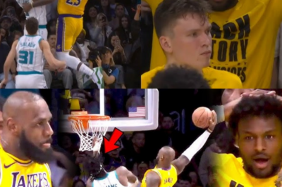 LeBron James’ INSANE Poster Dunk on Mark Williams Has Bronny STUNNED
