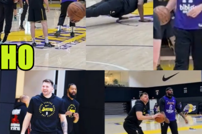 Luka Dončić Beats LeBron James and Lakers in Half-Court Shot Contest 😂