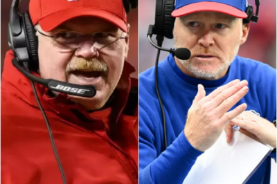 Buffalo Bills head coach Sean McDermott sparked controversy when he claimed that all NFL referees are merely “Scarecrows” for the Kansas City Chiefs, prompting a wave of reactions from fans on social media, including a strong response from Coach Andy Reid | HO 