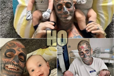 A Dad Covered in Over 240 Tattoos Branded a ‘Freak’ and ‘Terrible Father’ for His Appearance—But wait till you see how he looked before… | HO