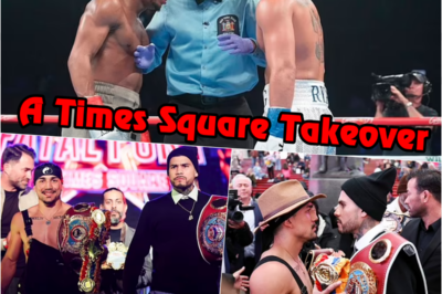 Racism claims mar chaotic press conference before Teofimo Lopez and Ryan Garcia take over Times Square