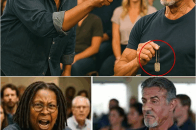 𝗩𝗜𝗗𝗘𝗢:Whoopi Ridiculed Stallone’s Dog Tag on Live TV – His Response Left the Entire Studio in Silence👀 – S
