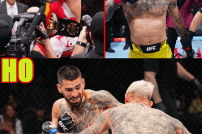 ILIA TOPURIA IS THE NEW LIGHTWEIGHT CHAMPION AFTER KNOCKING OUT CHARLES OLIVEIRA IN THE FIRST ROUND