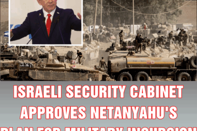 Israeli security cabinet approves Netanyahu’s plan for military incursion and takeover of Gaza City
