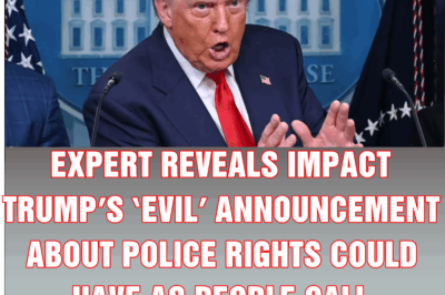 Expert reveals impact Trump’s ‘evil’ announcement about police rights could have as people call for impeachment