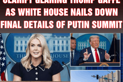 Karoline Leavitt forced to clarify glaring Trump gaffe as White House nails down final details of Putin summit