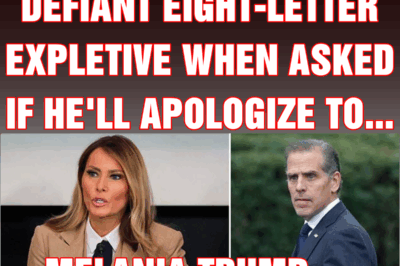Hunter Biden hurls defiant eight-letter expletive when asked if he’ll apologize to Melania Trump