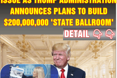 People point out disturbing issue as Trump administration announces plans to build $200,000,000 ‘state ballroom’