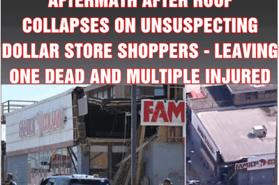 Shock images capture aftermath after roof collapses on unsuspecting dollar store shoppers – leaving one dead and multiple injured
