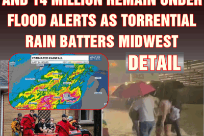 Over 900 flights delayed and 14 million remain under flood alerts as torrential rain batters Midwest