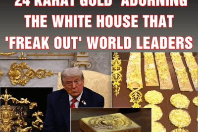 Trump flaunts astonishing ’24 karat gold’ adorning the White House that ‘freak out’ world leaders