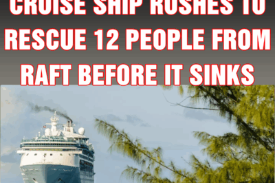 Royal Caribbean cruise ship rushes to rescue 12 people from raft before it sinks
