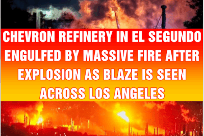 Chevron refinery in El Segundo engulfed by massive fire after explosion as blaze is seen across Los Angeles