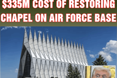 Outraged Trump blasts $335m cost of restoring CHAPEL on Air Force base