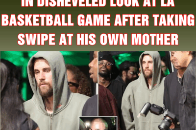 Justin Bieber turns heads in disheveled look at LA basketball game after taking swipe at his own mother