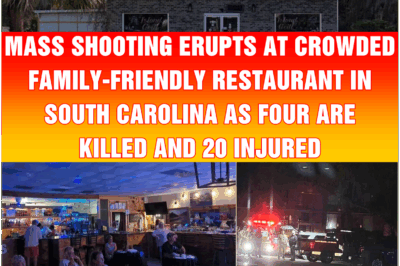 Mass shooting erupts at crowded family-friendly restaurant in South Carolina as four are killed and 20 injured