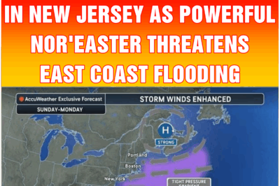 State of emergency in New Jersey as powerful nor’easter threatens East Coast flooding