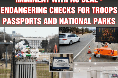 Government shutdown now imminent with no deal – endangering checks for troops, passports and national parks