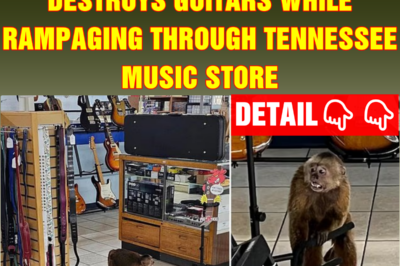 Monkey gets loose and destroys guitars while rampaging through Tennessee music store