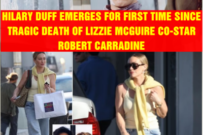Hilary Duff emerges for first time since tragic death of Lizzie McGuire co-star Robert Carradine