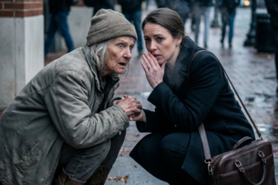 s – I gave the old lady some change every day. One day she stopped me and said, “…”