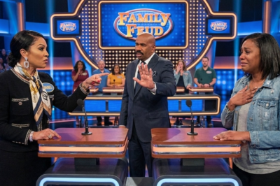 “What “real work” looks like?” On Family Feud, a woman in a fast-food uniform said she worked two jobs for her kids. A rich contestant smirked: “𝐆𝐞𝐭 𝐚 𝐫𝐞𝐚𝐥 𝐣𝐨𝐛.” The room went cold—until Steve stepped in | HO!!!!