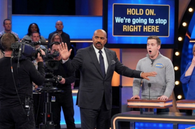 On Family Feud, a husband snapped at his wife—“𝐬𝐡𝐮𝐭 𝐮𝐩”—and the whole room went silent. Steve Harvey stopped the game and made him face it, right there. | HO!!!!