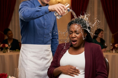S – Waiter Threw Water at Pregnant Black Woman— Then Found Out Her Husband Owned the Entire Hotel Chain