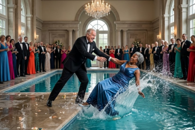 s –  A Billionaire Pushed a Black CEO’s Wife Into a Pool at a Gala — Then He Lost Everything in 23 Minutes