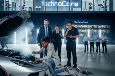 s –  A Billionaire Called a Homeless Girl “Filthy Parasite” — 8 Hours Later, She Fixed His $10M Car in 60 Seconds