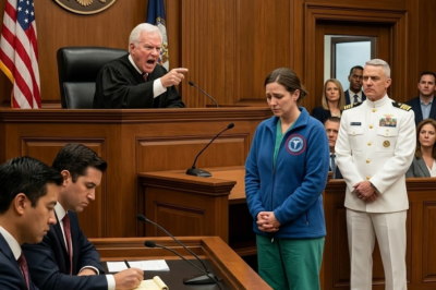 s – A judge ordered an exhausted trauma nurse to “take that jacket off” — until a SEAL admiral stood up in the back row.