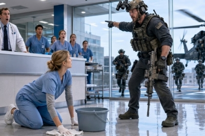 s –  The quiet new nurse everyone ignored—until a blacked‑out Navy helicopter landed on the roof and demanded her by name.
