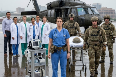 s – They laughed at the new nurse who couldn’t work the medication dispenser. Then a Navy helicopter asked for her by name.