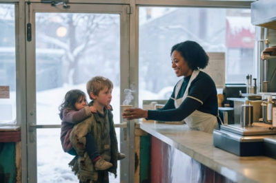 s – A waitress fed two hungry orphans behind her boss’s back. Fifteen years later, a black luxury car pulled up to her home—and changed everything.